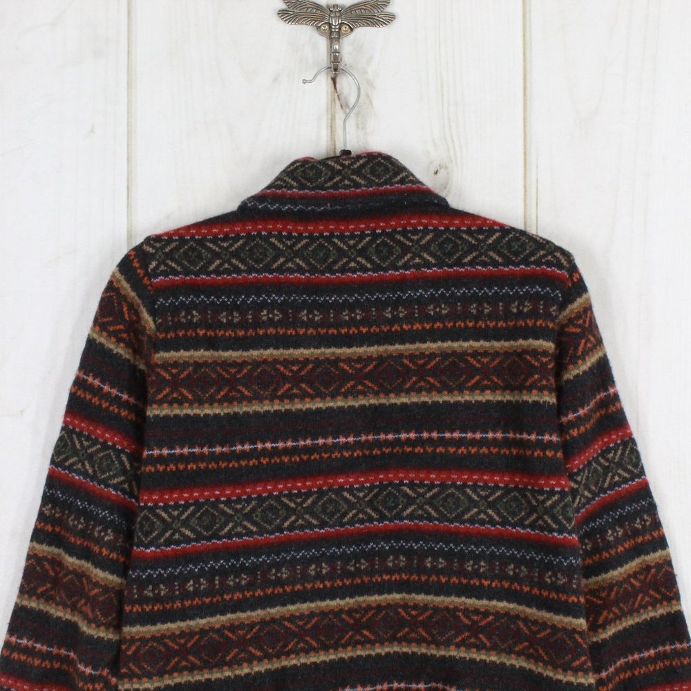 LL BEAN Multicolor Button Cardigan Sweater Size M - Picture 6 of 11